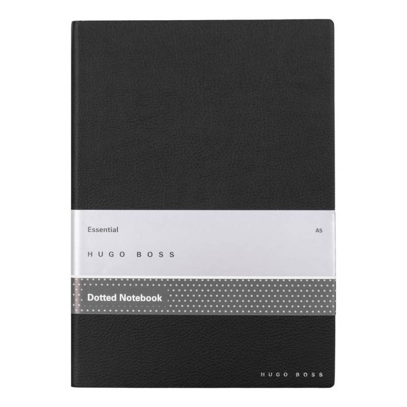 Hugo Boss Notizbuch Essential Storyline A5 Black punktkariert von Hugo Boss