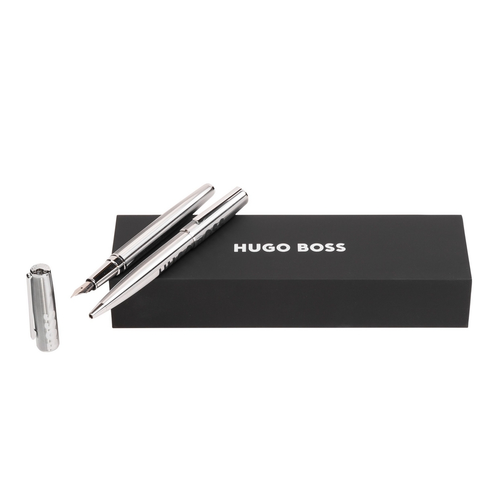 Hugo Boss Schreibgeräte Set Label Chrome Hugo Boss Schreibgeräte Set Label Chrome von Hugo Boss