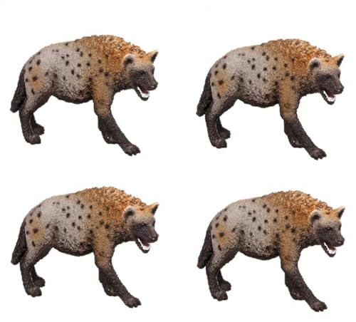 4er-Set Hyänenspielzeug, 8,5 cm, Hyänenfiguren, Modell, Afrikanische Safari-Tierspielzeugfiguren, Pädagogische Interessante Hyänenmodellfigur, Kinder-Vorschulfigur 4er-Set Hyänenspielzeug, 8,5 cm, Hyänenfiguren, Modell, Afrikanische Safari-Tierspielzeugfiguren, Pädagogische Interessante Hyänenmodellfigur, Kinder-Vorschulfigur von Hugsweet