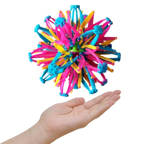 Hugsweet Expansionsball, erweiterbarer Atemball, Kugelspielzeug, Regenbogen-Schrumpfball, leuchtet im Dunkeln, bunter Ball, magischer Teleskopball, sensorisches Spielzeug für Yoga, Entspannung Hugsweet Expansionsball, erweiterbarer Atemball, Kugelspielzeug, Regenbogen-Schrumpfball, leuchtet im Dunkeln, bunter Ball, magischer Teleskopball, sensorisches Spielzeug für Yoga, Entspannung von Hugsweet