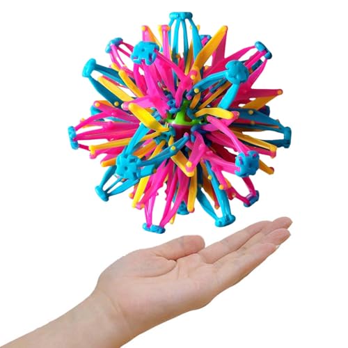 Hugsweet Expansionsball, erweiterbarer Atemball, Kugelspielzeug, Regenbogen-Schrumpfball, leuchtet im Dunkeln, bunter Ball, magischer Teleskopball, sensorisches Spielzeug für Yoga, Entspannung Hugsweet Expansionsball, erweiterbarer Atemball, Kugelspielzeug, Regenbogen-Schrumpfball, leuchtet im Dunkeln, bunter Ball, magischer Teleskopball, sensorisches Spielzeug für Yoga, Entspannung von Hugsweet