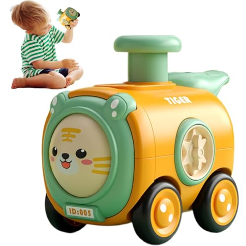 Hugsweet Push-and-Go-Fahrzeuge | Cartoon Animal Friction Powered Car Toys,Autospielzeug zum Zurückziehen für, Kinder, Kleinkinder, Gastgeschenke, Geschenke, Strumpffüller von Hugsweet