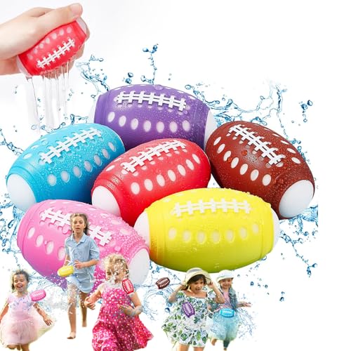Hugsweet Schnellbefüllbare Wasserballons | 6-fach Schnell Nachfüllbare Für Kinder,Outdoor Sommer Spaß Schwammbälle Für Jugendliche & Erwachsene Am, Im Pool & Garten von Hugsweet