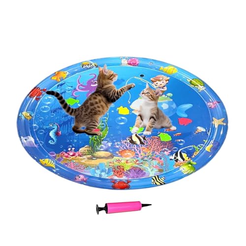 Wassermatte für Katzen Haustier-Wasserbett für Hunde Sensorische Spielmatte mit Fisch Kratzfestes Wasserbett für Hunde mit Pumpe Sensorisches Multifunktions-Kühlkissen für Haustiere für den Sommer Wassermatte für Katzen Haustier-Wasserbett für Hunde Sensorische Spielmatte mit Fisch Kratzfestes Wasserbett für Hunde mit Pumpe Sensorisches Multifunktions-Kühlkissen für Haustiere für den Sommer von Hugsweet