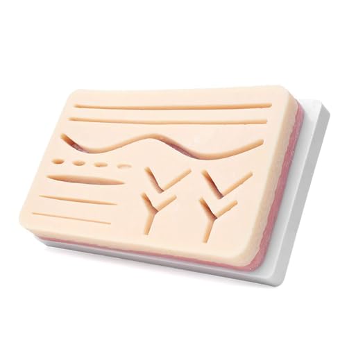 1pc Silikon Naht Pad Menschliches Traumatische Haut Modell Naht Training Pad Medizinische Wissenschaft Lehrmittel 1pc Silikon Naht Pad Menschliches Traumatische Haut Modell Naht Training Pad Medizinische Wissenschaft Lehrmittel von Huhpa