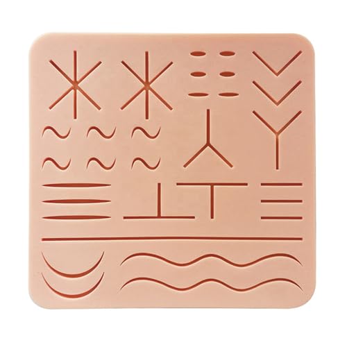 1pc Silikon Naht Pad Menschliches Traumatische Haut Modell Naht Training Pad Medizinische Wissenschaft Lehrmittel von Huhpa