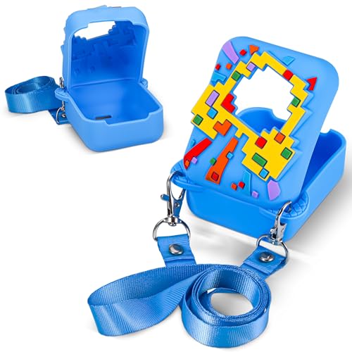 Huiguli Silikon Schutz Tasche für Bitzee Digital Haustier, Vollverkleidung Schutz Aufbewahrungstasche, Bunt Gemustert Tragetasche, Blau für Bitzee Disney Interactive Toy Huiguli Silikon Schutz Tasche für Bitzee Digital Haustier, Vollverkleidung Schutz Aufbewahrungstasche, Bunt Gemustert Tragetasche, Blau für Bitzee Disney Interactive Toy von Huiguli