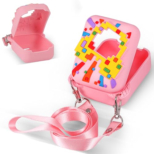 Huiguli Silikon Schutz Tasche für Bitzee Digital Haustier, Vollverkleidung Schutz Aufbewahrungstasche, Bunt Gemustert Tragetasche, Rosa für Bitzee Disney Interactive Toy Huiguli Silikon Schutz Tasche für Bitzee Digital Haustier, Vollverkleidung Schutz Aufbewahrungstasche, Bunt Gemustert Tragetasche, Rosa für Bitzee Disney Interactive Toy von Huiguli