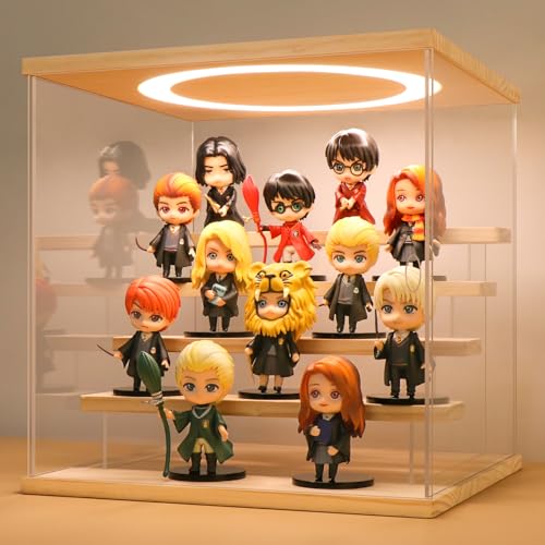 Acryl Vitrine / Schaukasten / Display Case / Acryl Box für Modellautos, Minifiguren, Sammlerstücke | mit LED Beleuchtung (5-Stufen) von Huijintao