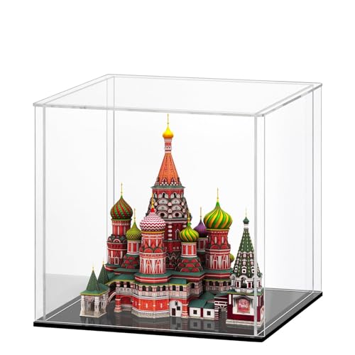 Huijintao Acryl Vitrine/Schaukasten/Display Case/Display Box für Figuren, Sammlerstücke | Selbstmontage (20x20x20 cm) von Huijintao