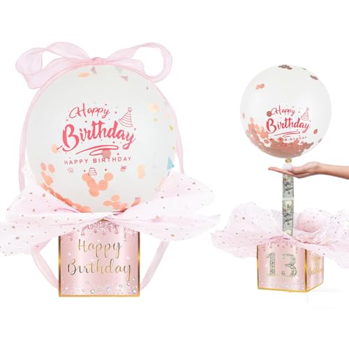 Geld Pull Out Geschenkbox Geburtstagsgeschenke Geld Ballonbox für Bargeld Geschenke Lustige Geld Herausziehen Ballonbox Überraschungsbox Geburtstagsgeschenke für Frauen Männer Beste Freundin Frau Geld Pull Out Geschenkbox Geburtstagsgeschenke Geld Ballonbox für Bargeld Geschenke Lustige Geld Herausziehen Ballonbox Überraschungsbox Geburtstagsgeschenke für Frauen Männer Beste Freundin Frau von Huipalon