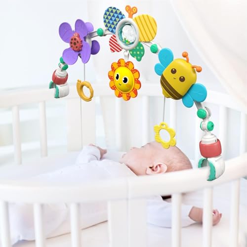 Huitrcrio Spielbogen Kinderwagen Spielzeug, Baby Motorikspielzeug, Baby Kinderwagenkette Spielzeug Mit Babyrassel Und Windmühle Für Für Bett, Laufstall, Babyschale & Autositz Huitrcrio Spielbogen Kinderwagen Spielzeug, Baby Motorikspielzeug, Baby Kinderwagenkette Spielzeug Mit Babyrassel Und Windmühle Für Für Bett, Laufstall, Babyschale & Autositz von Huitrcrio