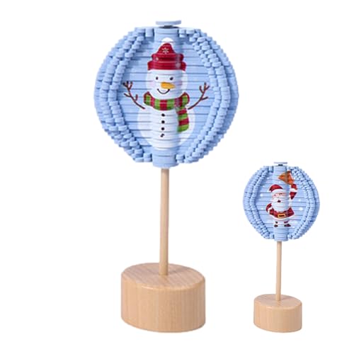 Lollipop-Spielzeug zum Stressabbau, Holz-Lollipop-Spielzeug zum Stressabbau - Rotierendes Lutscher-Puzzle zum Thema Weihnachten - Hölzernes Spirallutscher-Spielzeug zum Stressabbau, Hujinkan von Hujinkan