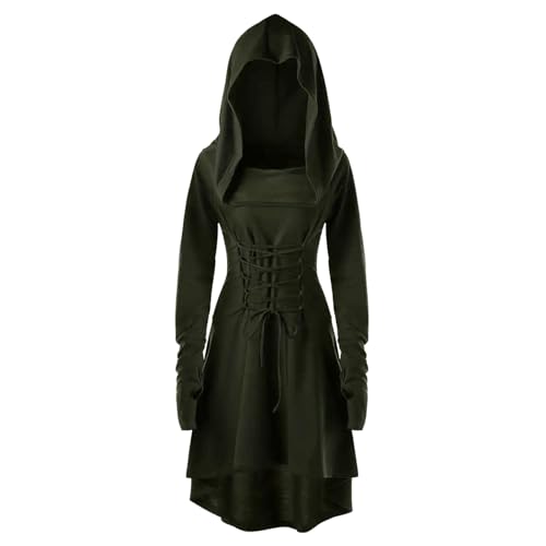 Hukermoon Renaissance Kostüm Damen Mittelalter Kleid mit Kapuze, Gothic Kleid Damen Retro Mittelalterliches Kostüm, Kapuzenkleid Mittelalter Damen für Halloween Karneval Cosplay Party (Grün, XXXL) Hukermoon Renaissance Kostüm Damen Mittelalter Kleid mit Kapuze, Gothic Kleid Damen Retro Mittelalterliches Kostüm, Kapuzenkleid Mittelalter Damen für Halloween Karneval Cosplay Party (Grün, XXXL) von Hukermoon