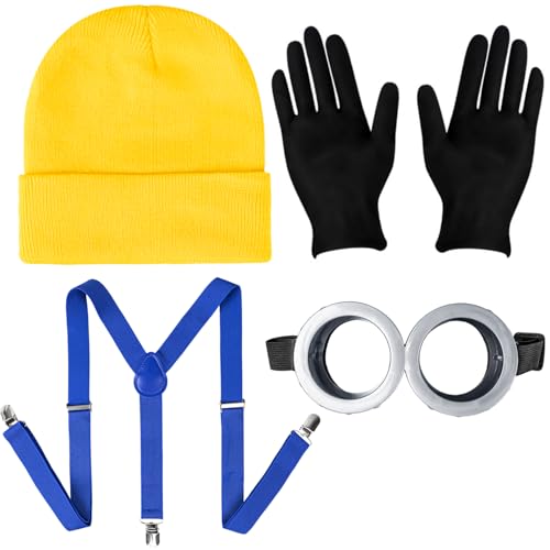 Humairc Cosplay Kostüm Karneval Halloween Kostüm Cosplay Mütze Cosplay Brille Handschuhe Hosenträger Karneval Kostüm Damen Herren Kinder Humairc Cosplay Kostüm Karneval Halloween Kostüm Cosplay Mütze Cosplay Brille Handschuhe Hosenträger Karneval Kostüm Damen Herren Kinder von Humairc