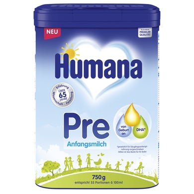 Humana Anfangsmilch Pre 750g ab der Geburt von HUMANA