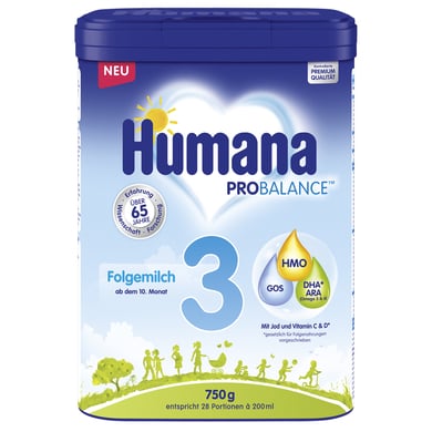 Humana Folgemilch 3 750g ab dem 10. Monat von HUMANA