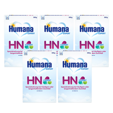 Humana Spezialnahrung HN Expert bei häufigem oder langanhaltendem Durchfall 5x 300 g von Geburt an Humana Spezialnahrung HN Expert bei häufigem oder langanhaltendem Durchfall 5x 300 g von Geburt an von HUMANA