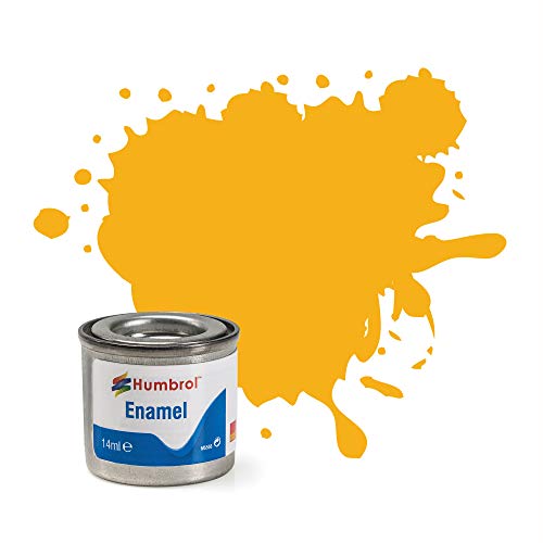 Humbrol 14 ML Nr. 1 TINLET Emaille Paint 154 (Insignia gelb matt) von Humbrol