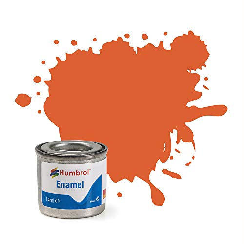 Humbrol 14 ML Nr. 1 TINLET Emaille Paint 82 (orange Futter matt) von Humbrol