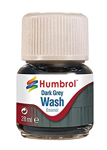 Humbrol AV0204 Enamel Wash Dark Grey - 28ml Enamel Paint von Humbrol