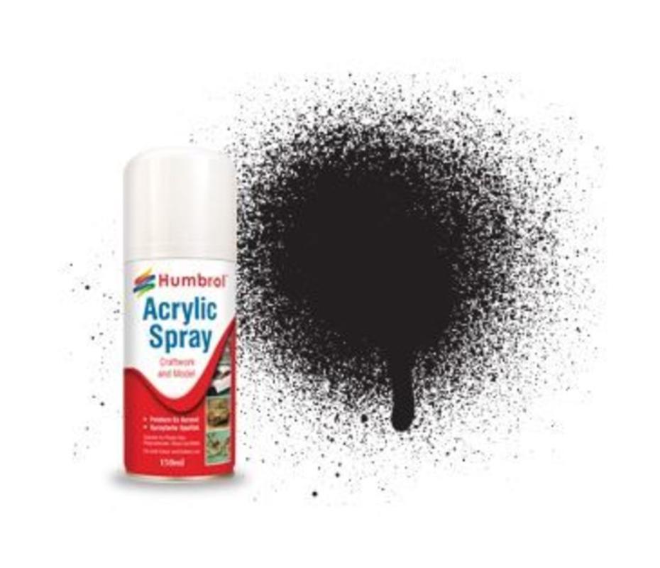 Humbrol Acryl-Spray Schwarz matt 150 ml Humbrol Acryl-Spray Schwarz matt 150 ml von Humbrol