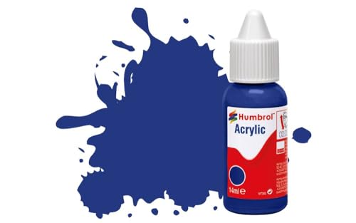 Humbrol Acrylfarbe, Nr. 25 Blau – Matt, 14 ml (1 Stück) von Humbrol