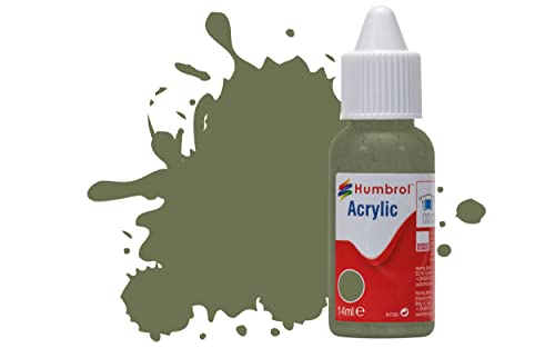 Humbrol Acrylfarbe Nr. 105 Marinegrün; mattierte Tropfflasche, 14 ml von Humbrol