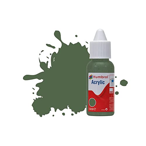 Humbrol Acrylfarbe Nr. 252 RLM 82 Olivgrun Matt, Tropfflasche Humbrol Acrylfarbe Nr. 252 RLM 82 Olivgrun Matt, Tropfflasche von Humbrol
