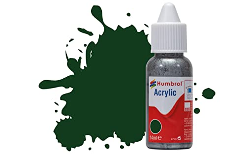 Humbrol DB0003 Acrylfarbe, Nr. 3 Brunswick Green Gloss, 14 ml (Pack of 1) von Humbrol