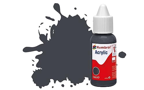 Humbrol DB0032 Acrylfarbe Nr. 32 Dunkelgrau – Matt, 14 ml (1 Stück) von Humbrol