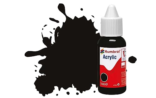Humbrol DB0085, Schwarz Acrylfarbe, Nr. 85 Black-Satin, 14 ml (Pack of 1) von Humbrol