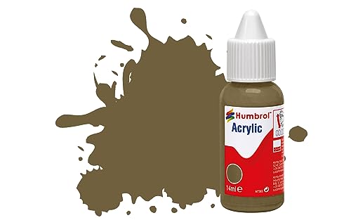 Humbrol DB0086 Acrylfarbe, Nr. 86 olivgrün – matt, 14 ml (Pack of 1) von Humbrol