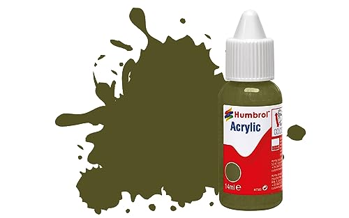 Humbrol DB0155 Acrylfarbe, Nr. 155 Olive Drab – matt, 14 ml (Pack of 1) von Humbrol