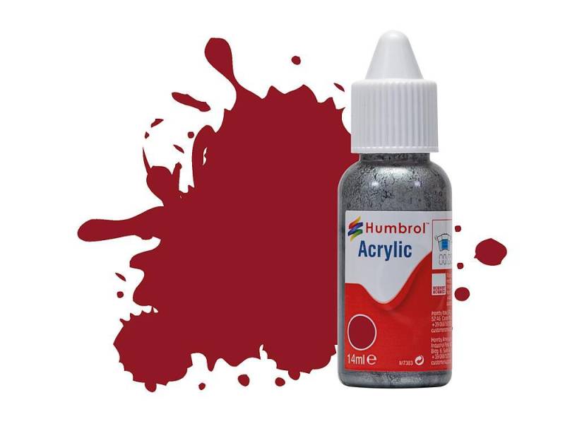 No 20 Crimson - Gloss - Acrylic - 14 ml von Humbrol