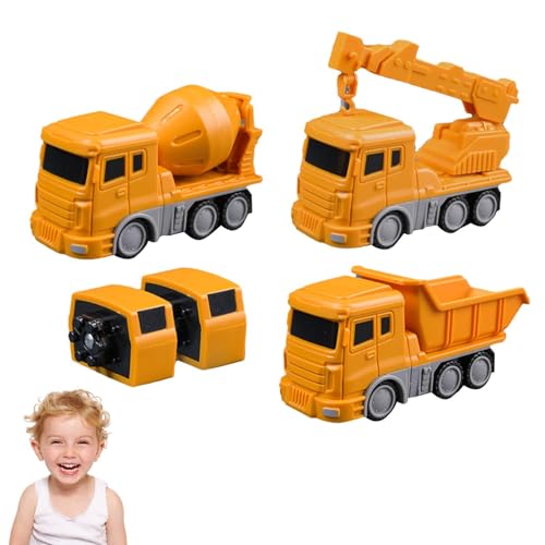 Humdcdy Magnetisches Deformations Engineering Fahrzeug Montagespielzeug, Zusammengebautes Auto Roboter Spielzeug, Puzzle Bewegliche Teile, Die Spielzeug Für Kinder Verwandeln von Humdcdy