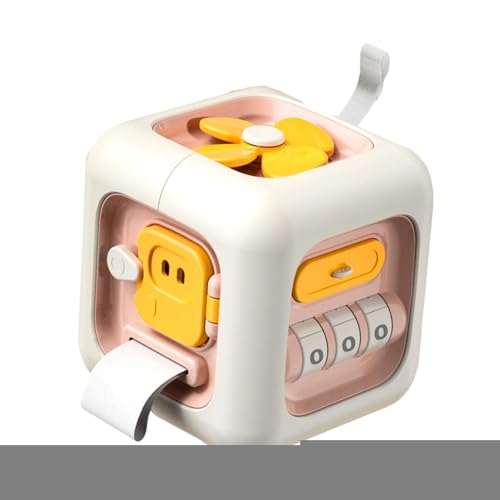 Humdcdy Sensorischer Busy Cube, Busy Cube Spielzeug - Aktivitätsorientiertes sensorisches Würfelspielzeug für Kleinkinder | Entwicklungswürfel für Kinder zum frühen Lernen für Wohnzimmer, Spielplatz, von Humdcdy
