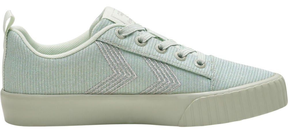 Hummel Base Court Glitter Jr Kinder Sneaker, Pale Aqua, 30, Kinderschuhe von Hummel