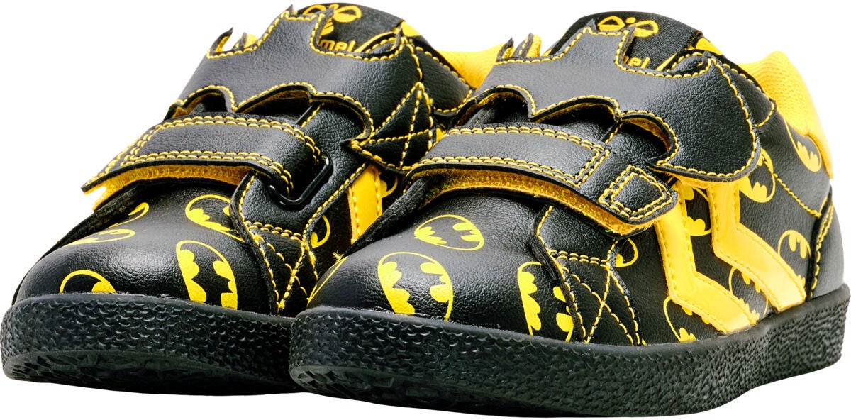 Hummel Batman Jet Court Kinder Sneaker, Schwarz, 26, Kinderschuhe von Hummel