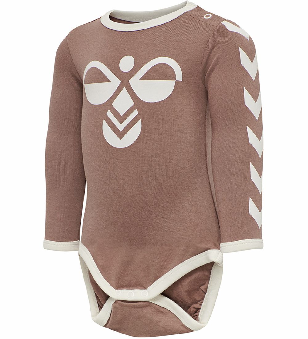 Hummel Body l/ä - HmlFlipper - Pink m. Logo - Hummel - 1 Jahr (80) - Body L/Ä von Hummel