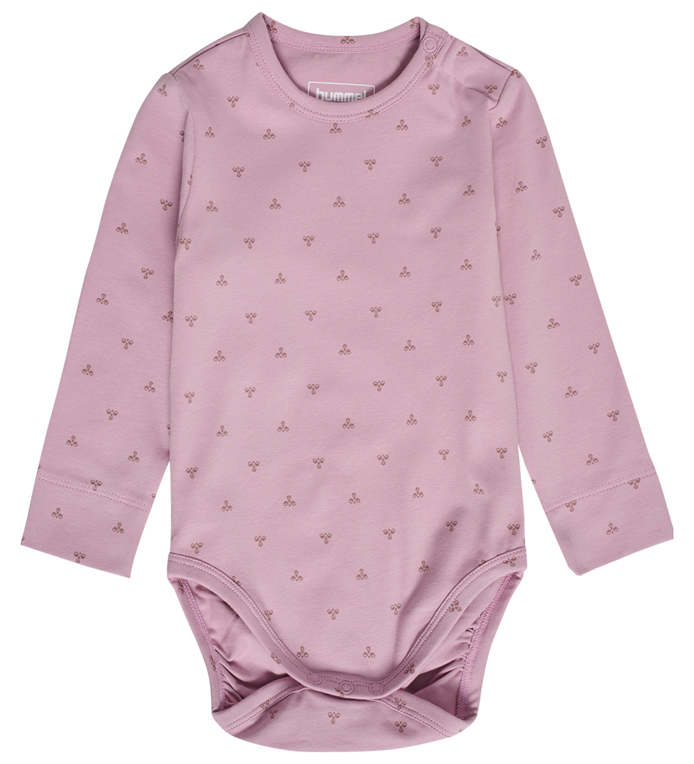Hummel Body l/ä - HmlMini Bee - Mauve Shadow - Hummel - 1 Jahr (80) - Body L/Ä von Hummel