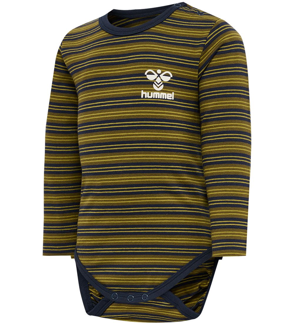 Hummel Body l/ä - HmlUnited - Gestreift - Black Iris/Grün - Hummel - 62 - Body L/Ä Hummel Body l/ä - HmlUnited - Gestreift - Black Iris/Grün - Hummel - 62 - Body L/Ä von Hummel
