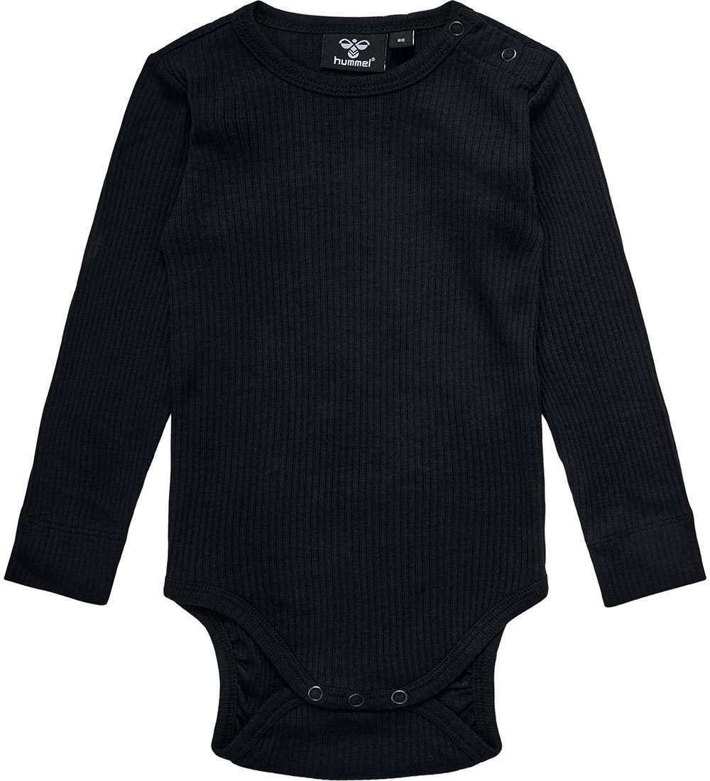 Hummel Body l/ä - Rib - hmlRene - Schwarz - Hummel - 1 Jahr (80) - Body L/Ä von Hummel