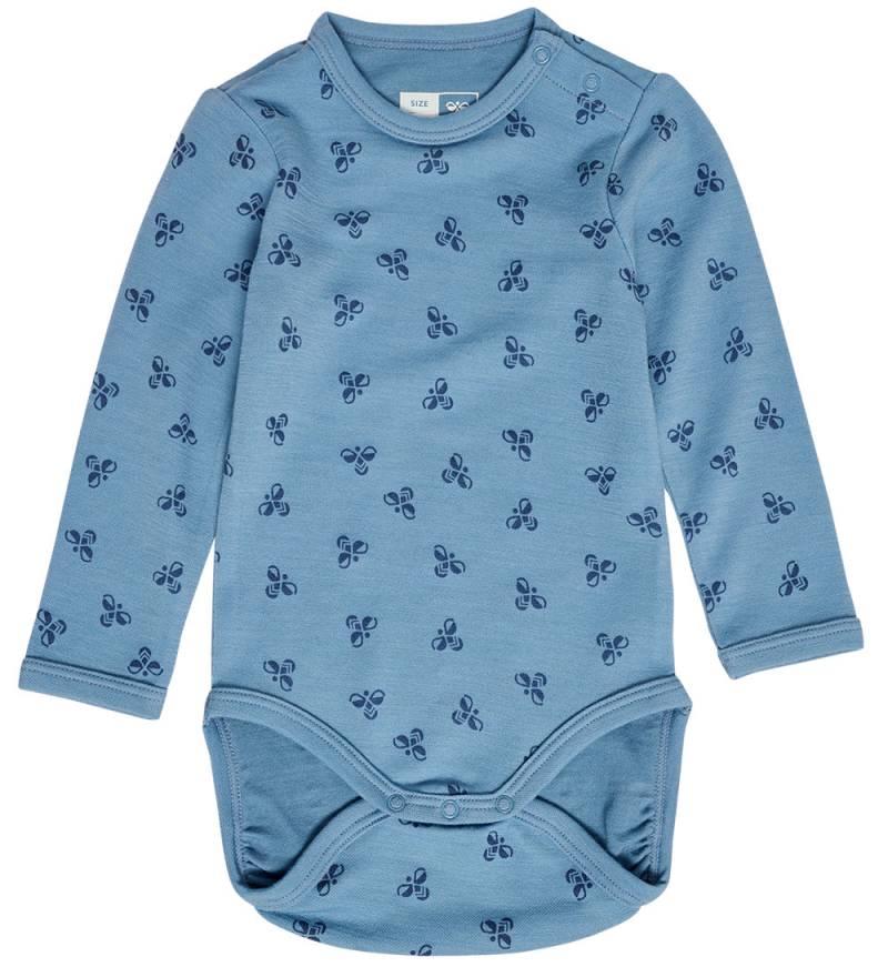 Hummel Body l/ä - Wolle - HmlBambo - Blue Shadow - Hummel - 1 Jahr (80) - Body L/Ä von Hummel