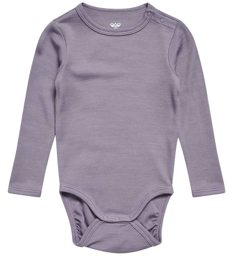 Hummel Body l/ä - Wolle/Viskose - HmlMini Solid - Grau Ridge - Hummel - 2 Jahre (92) - Body L/Ä von Hummel