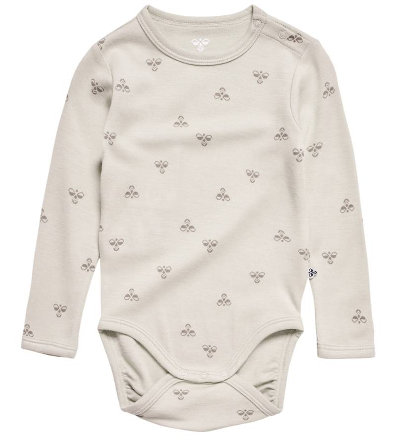 Hummel Body l/ä - Wolle/Viskose - HmlMini - Weißkappengrau - Hummel - 3 Jahre (98) - Body L/Ä von Hummel
