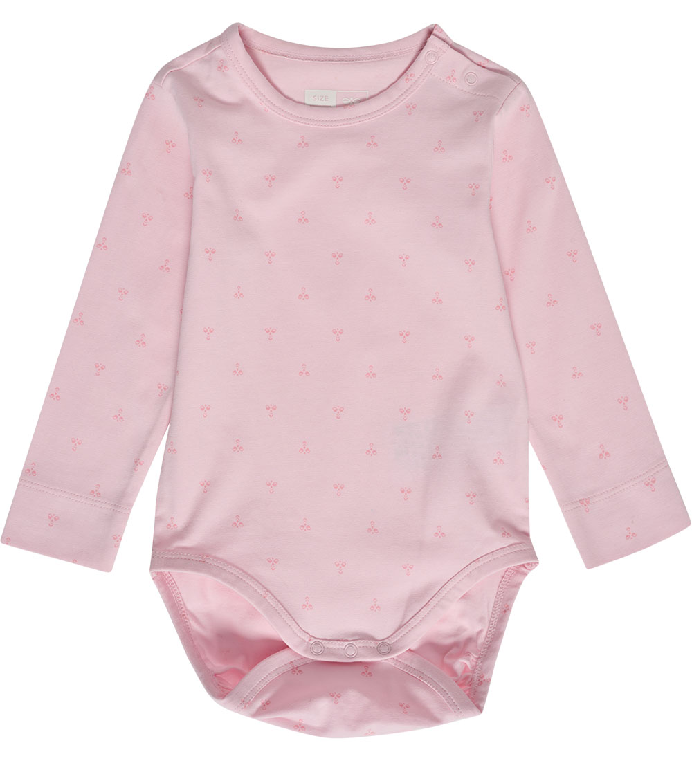 Hummel Body l/ä - hmlBeesy - Pink-A-Boo m. Logo - Hummel - 1½ Jahre (86) - Body L/Ä von Hummel