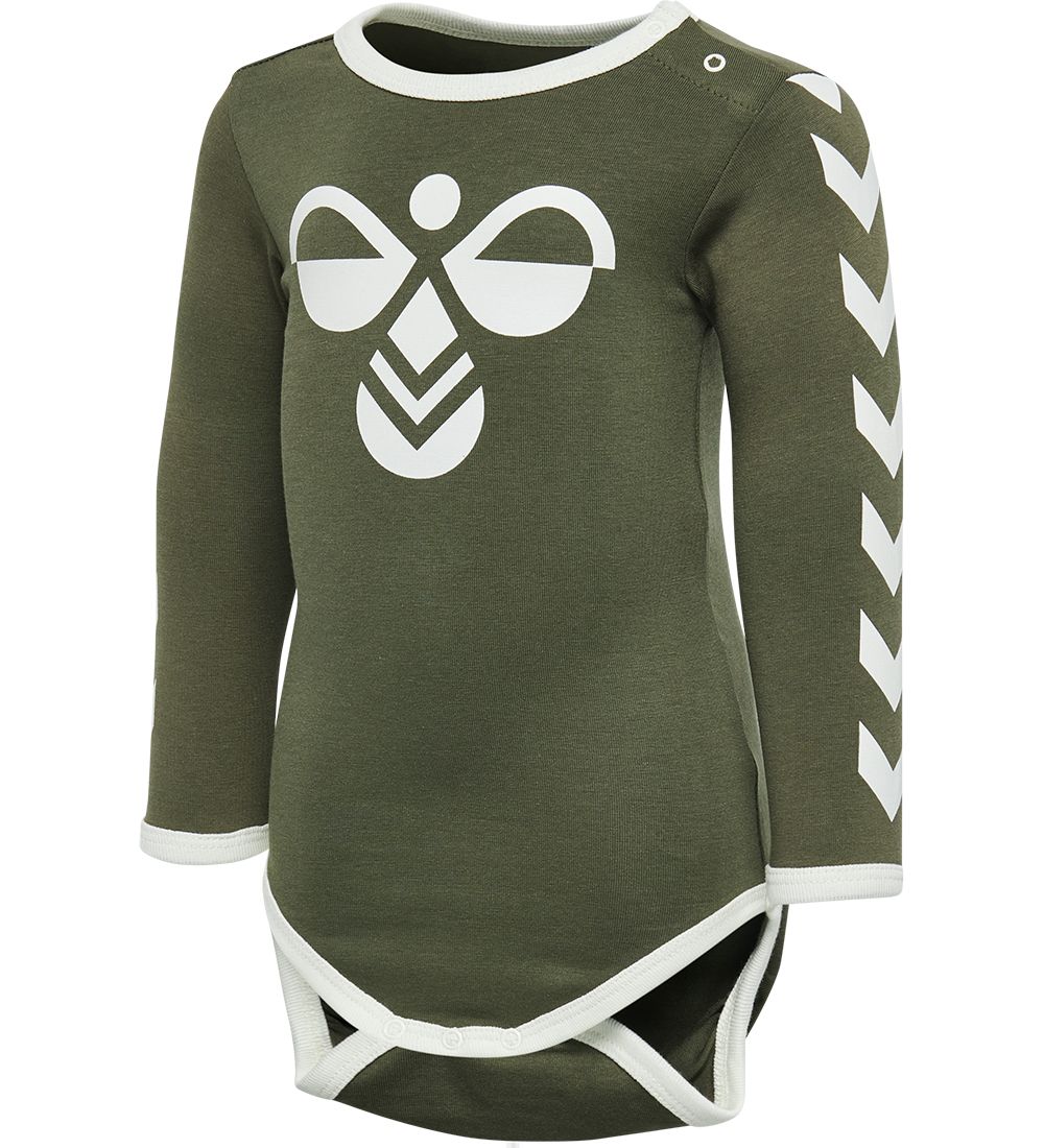 Hummel Body l/ä - hmlFlipper - Armygrün - Hummel - 62 - Body L/Ä Hummel Body l/ä - hmlFlipper - Armygrün - Hummel - 62 - Body L/Ä von Hummel