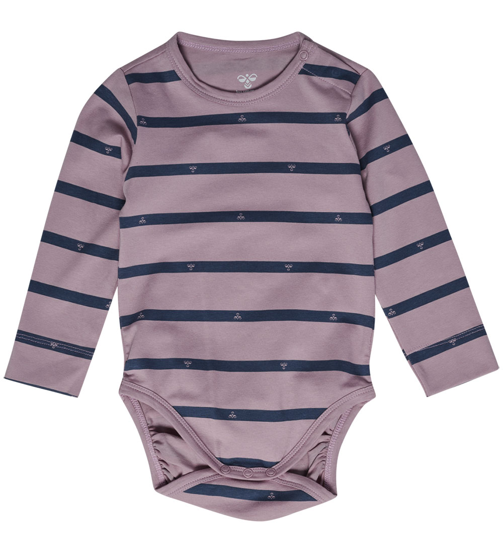 Hummel Body l/ä - hmlMini - Gestreift Bee - Sea Nebel - Hummel - 1 Jahr (80) - Body L/Ä von Hummel