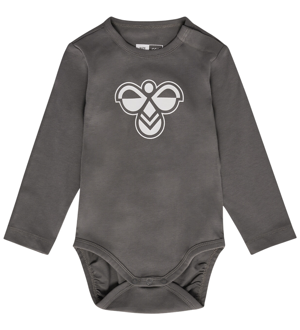 Hummel Body l/ä - hmlMini - Logo - Dark Goldgrau - Hummel - 56 - Body L/Ä von Hummel